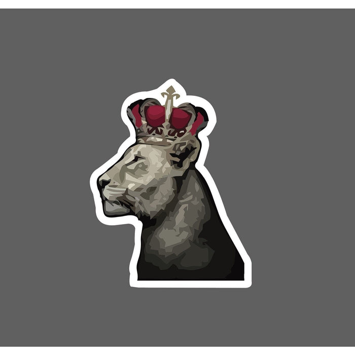 Lioness Sticker Crown Royalty
