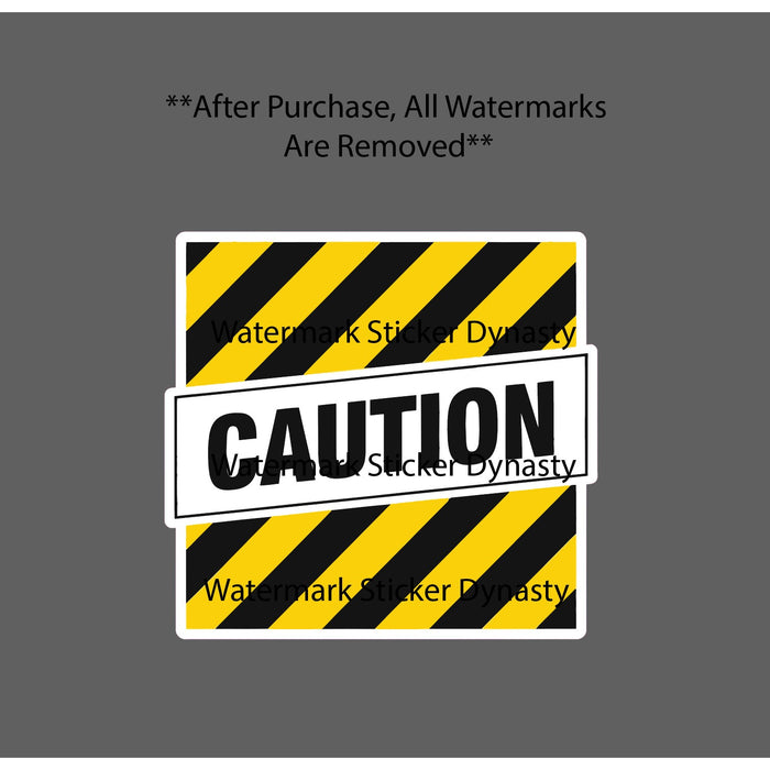 Caution Sticker Waterproof Decal Warning Danger Construction Work Gift NEW