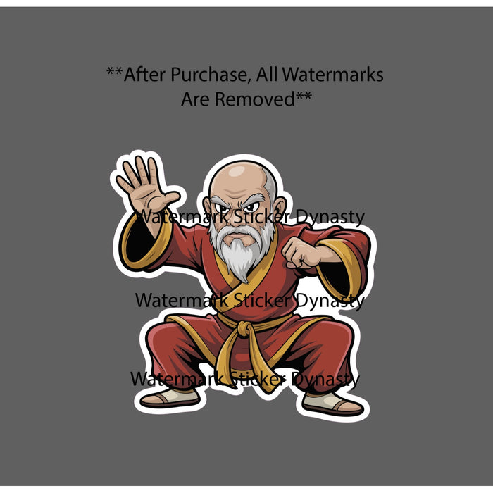 Kung Fu Master Sticker Waterproof Decal Martial Arts Fighting Skill Gift NEW