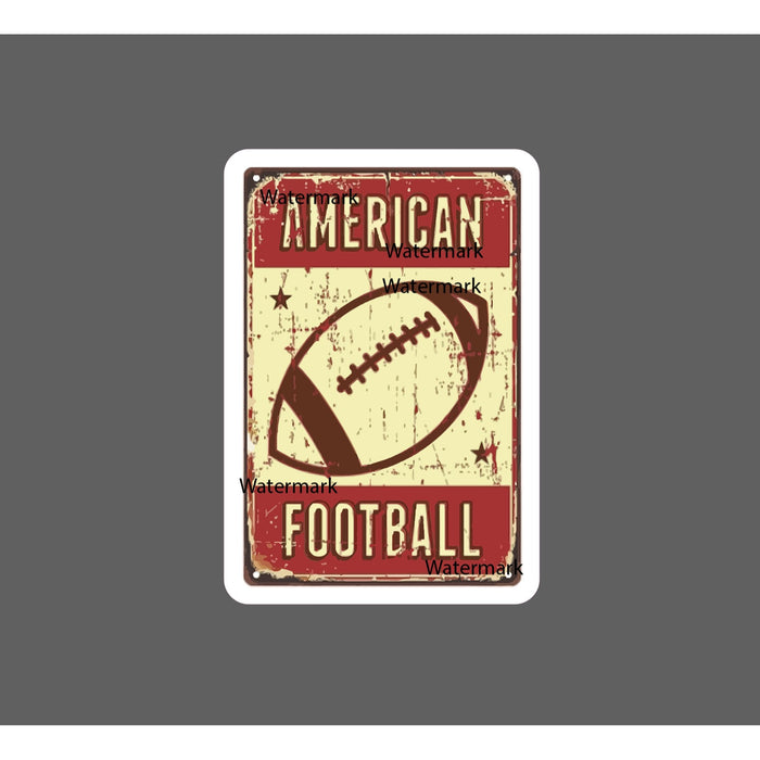 American Football Sticker Sports Retro