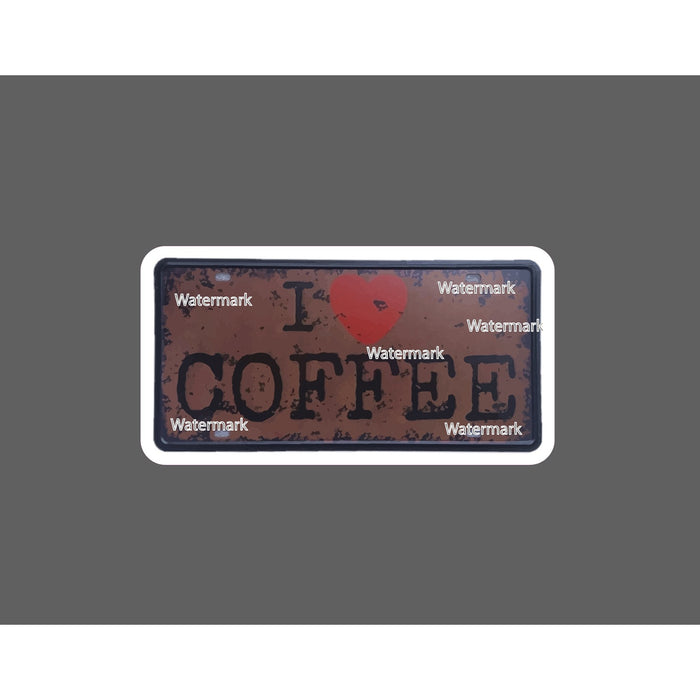 I Love Coffee Sticker Caffeine