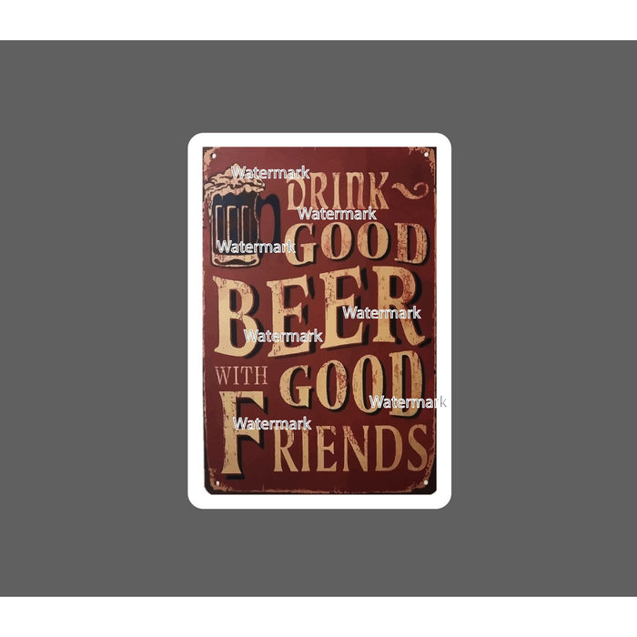 Good Beer Good Friends Sticker