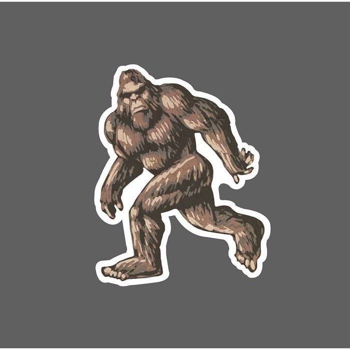 Bigfoot Sticker Walking Forest