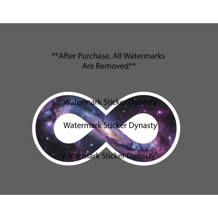 Infinity Galaxy Theme Sticker Waterproof Decal Space Planet Stars Gift NEW