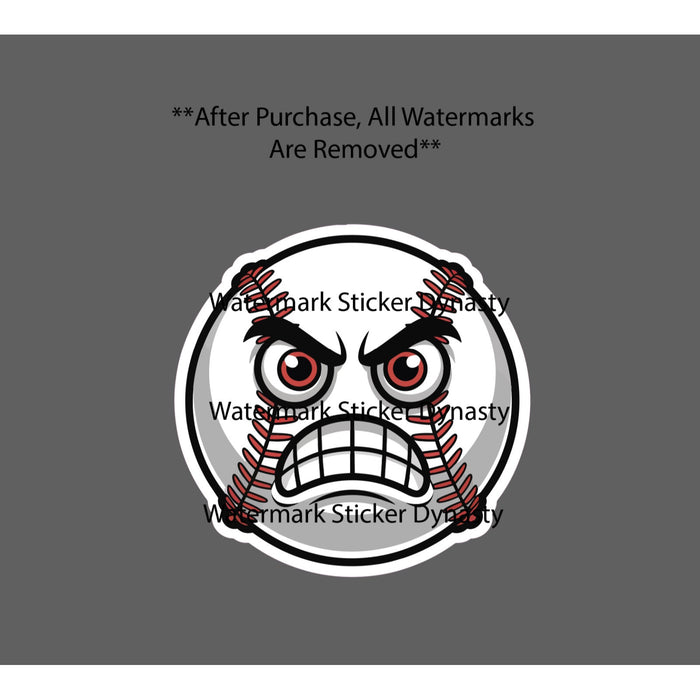 Angry Baseball Sticker Waterproof Decal Sport Sports Game Games Gift NEW