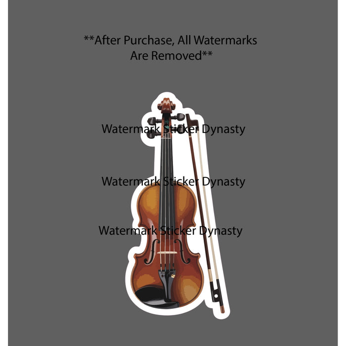 Violin Sticker Waterproof Decal Music Band Instrument Orchestra Gift NEW