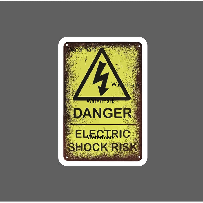 Danger Electrical Shock Sticker Warning