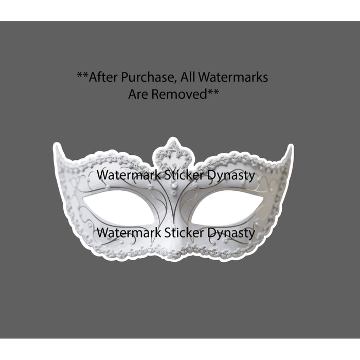 Masquerade Mask Sticker Waterproof Decal Ball Party Event Social Gift NEW