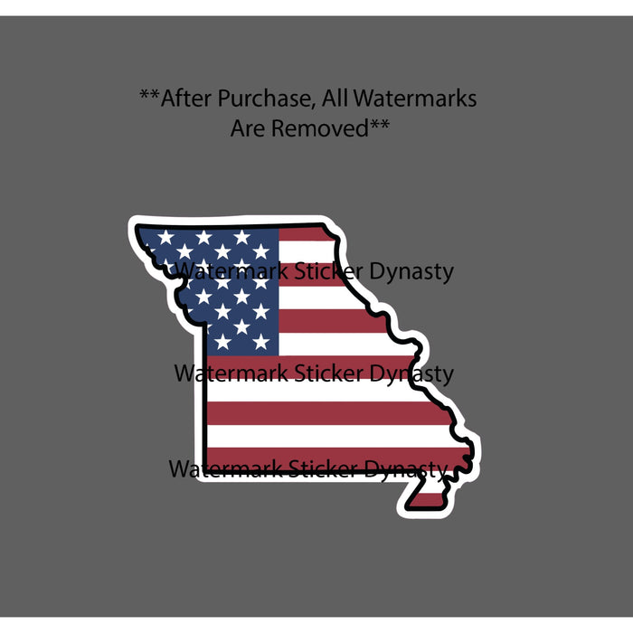 Missouri Sticker Waterproof Decal State South American Flag USA Gift NEW