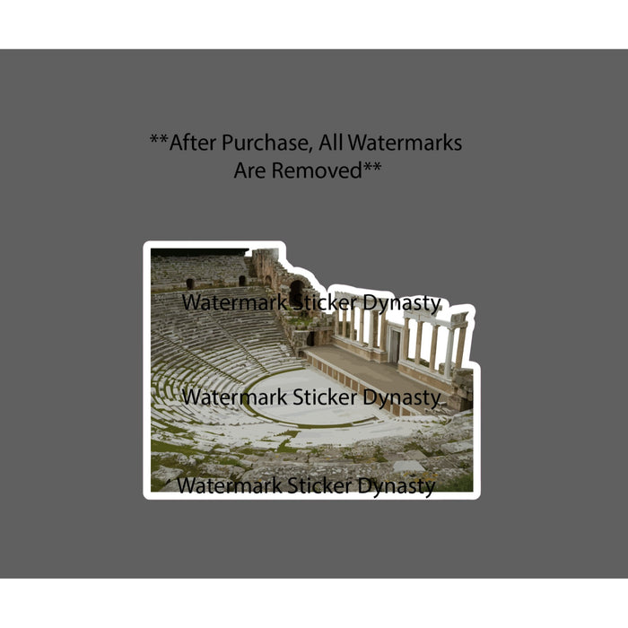 Ancient Greek Theatre Sticker Waterproof Decal Plays History Greece Gift NEW