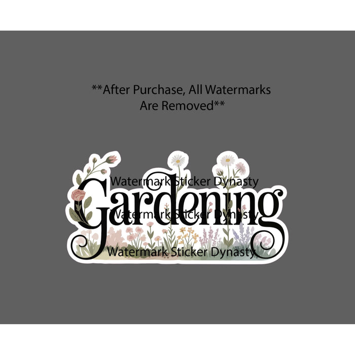 Gardening Sticker Waterproof Decal Flower Floral Garden Outdoor Gift NEW