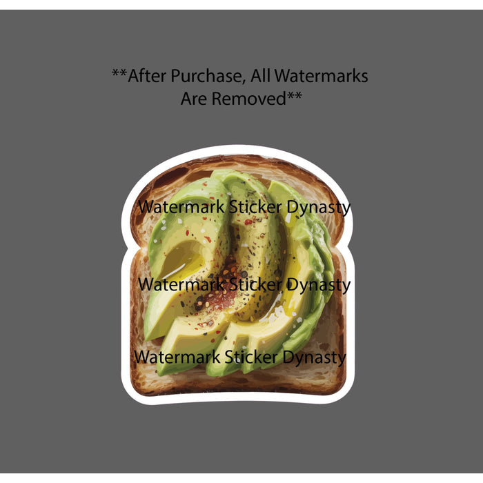 Avocado Toast Sticker Waterproof Decal Food Fruit Breakfast Gift NEW