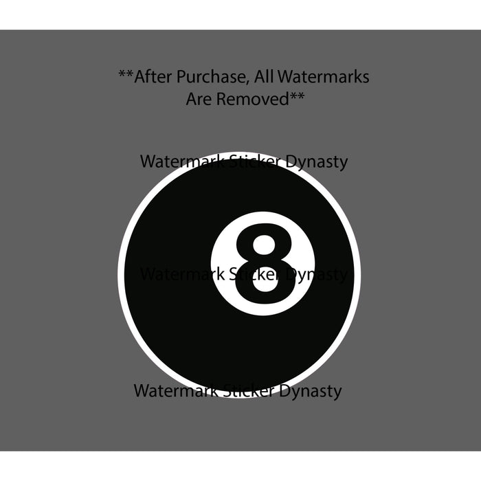 8 Ball Sticker Waterproof Decal Billiards Pool Bar Sports Games Gift NEW