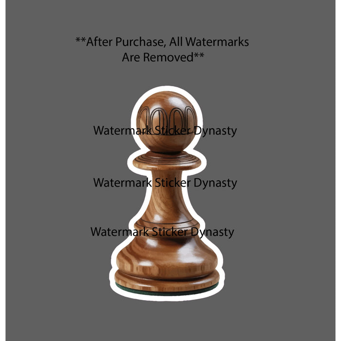 Pawn Chess Piece Sticker Waterproof Decal Game Strategy Master Gift NEW