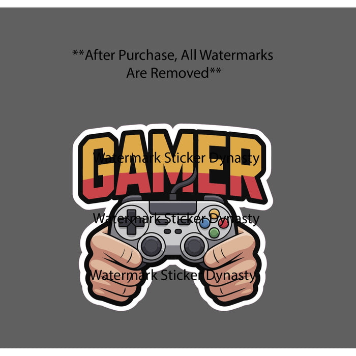 Gamer Sticker Waterproof Decal Videogames Gaming Controller Console PC Gift NEW
