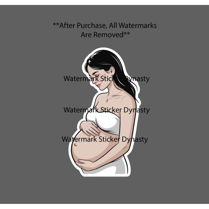 Pregnant Woman Sticker Waterproof Decal Mom Baby Mother Life Love Gift NEW