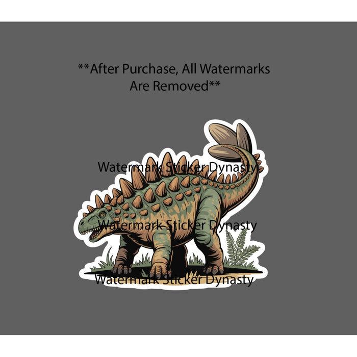 Ankylosaurus Sticker Waterproof Decal Animal Dino Dinosaur Gift NEW
