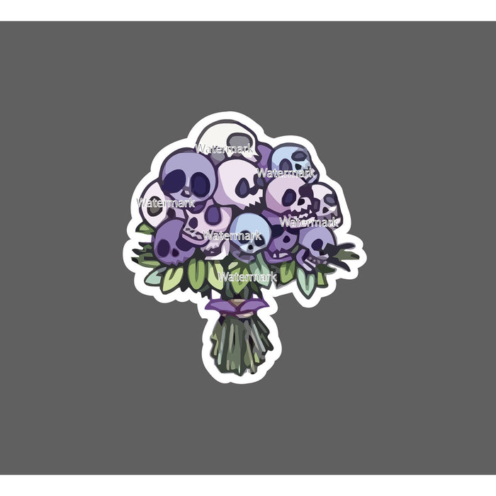 Skull Flowers Sticker Boutique