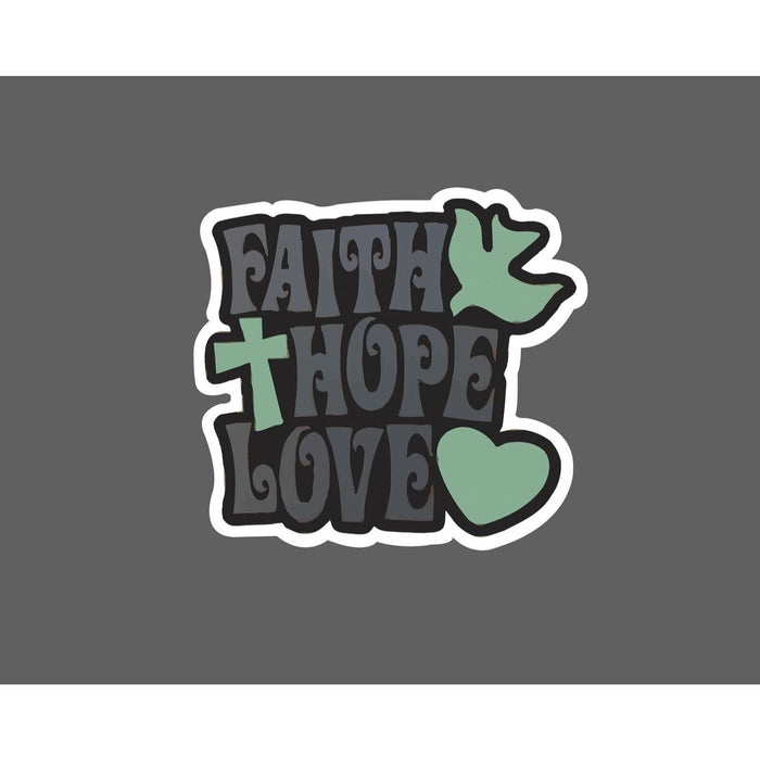 Faith Hope Love Sticker Jesus Waterproof