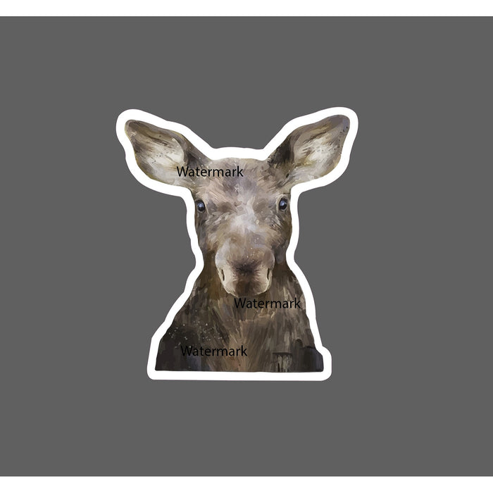 Baby Moose Sticker Cute Forest NEW