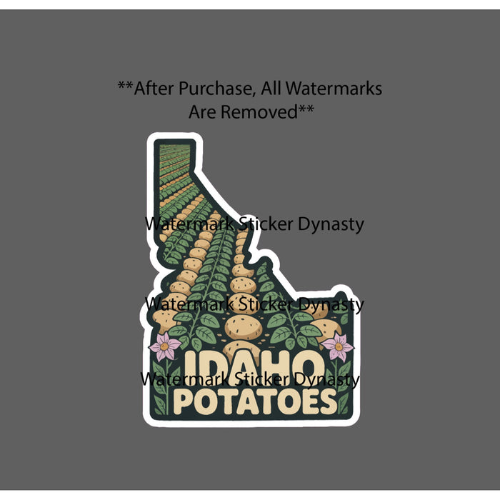 Idaho Potatoes Sticker Waterproof Decal Farm Agriculture Food State Gift NEW