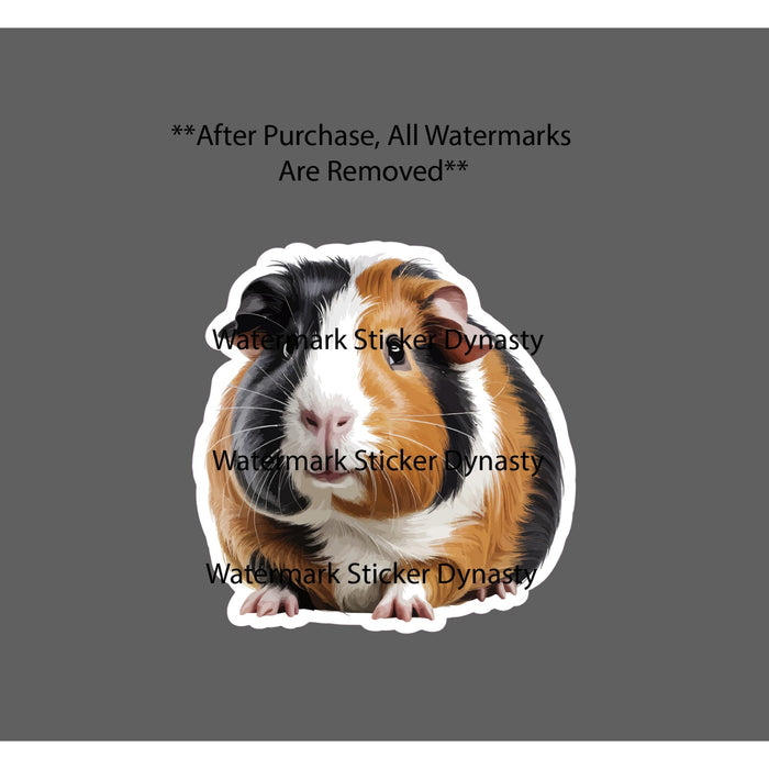 Guinea Pig Sticker Waterproof Decal Pet Animal Family Friend Cute Gift Home NEW