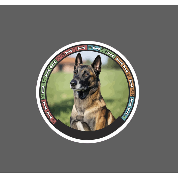 Belgian Malinois Sticker Dog Bone Pet Friend Athlete Gift Waterproof NEW