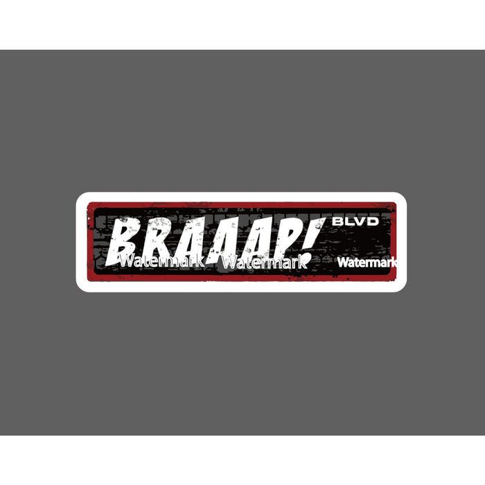 BRAAAP BLVD Sticker Moto