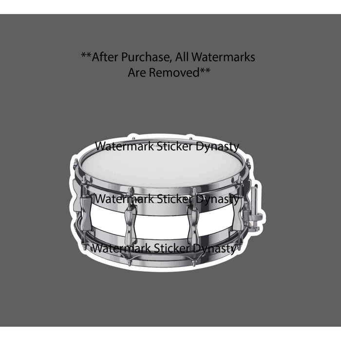 Snare Drum Sticker Waterproof Decal Drums Band Instrument Music Gift NEW