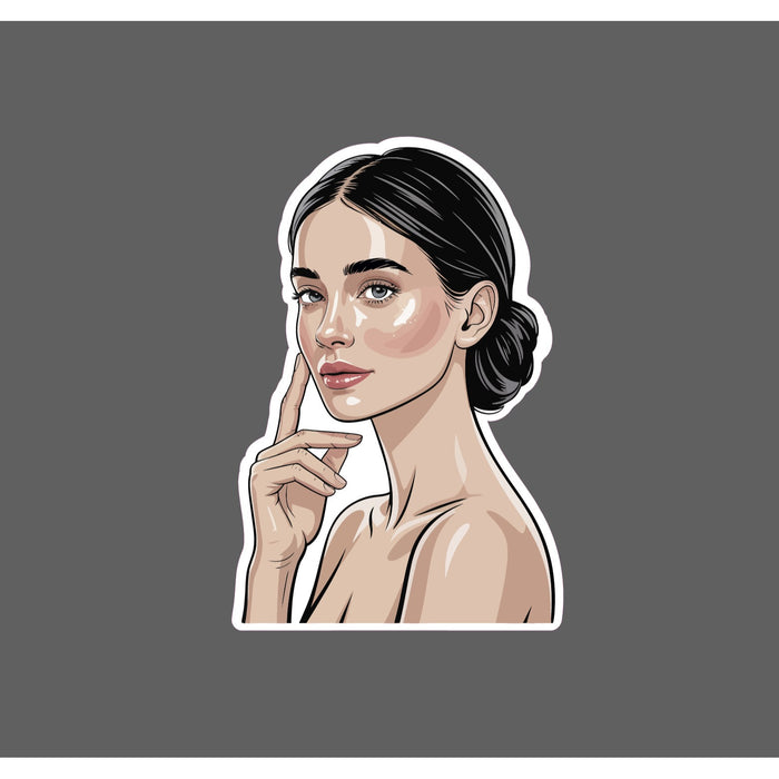 Beautiful Woman Sticker Girl Beauty Love Model Brunette Gift Waterproof NEW