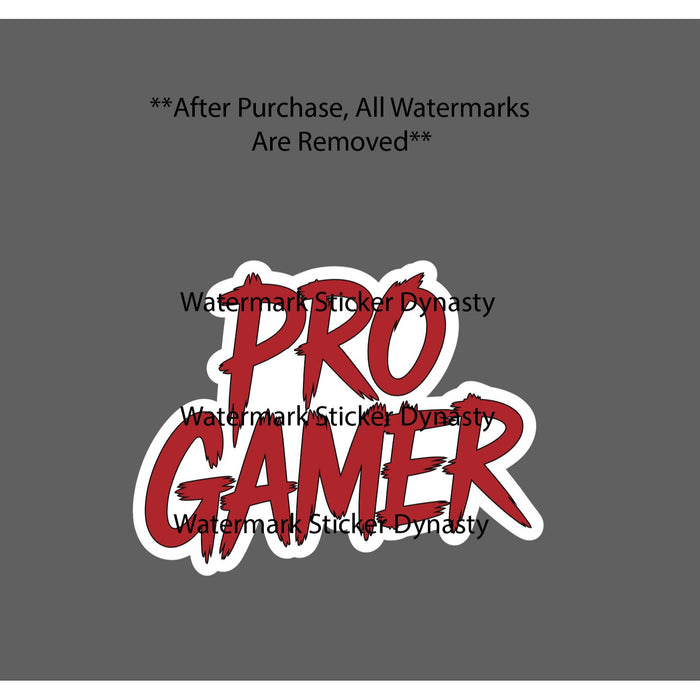 Pro Gamer Sticker Waterproof Decal Gaming Videogames Gift NEW