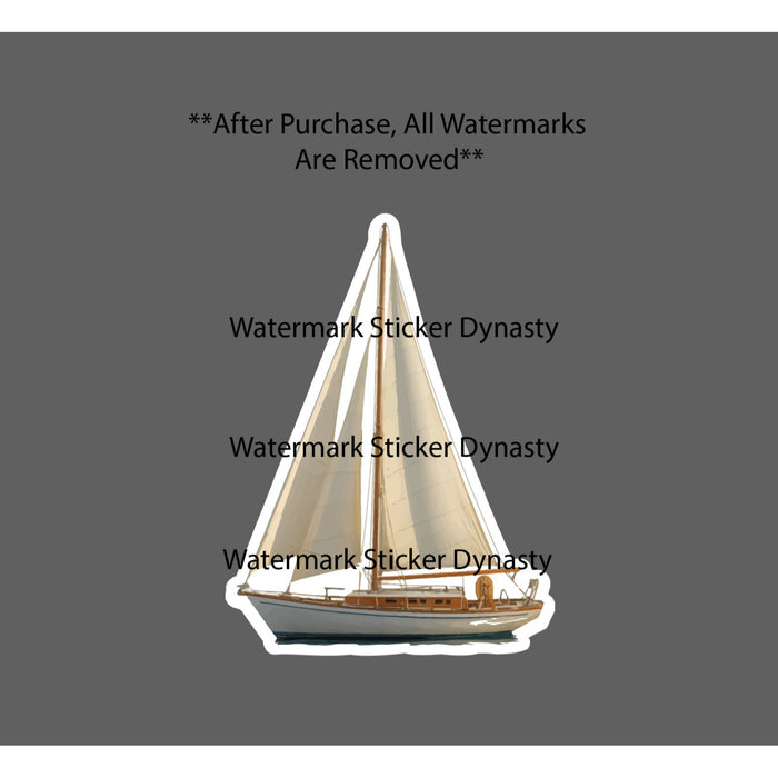 Sailboat Sticker Waterproof Decal Ocean Beach Travel Nautical Boat Gift NEW