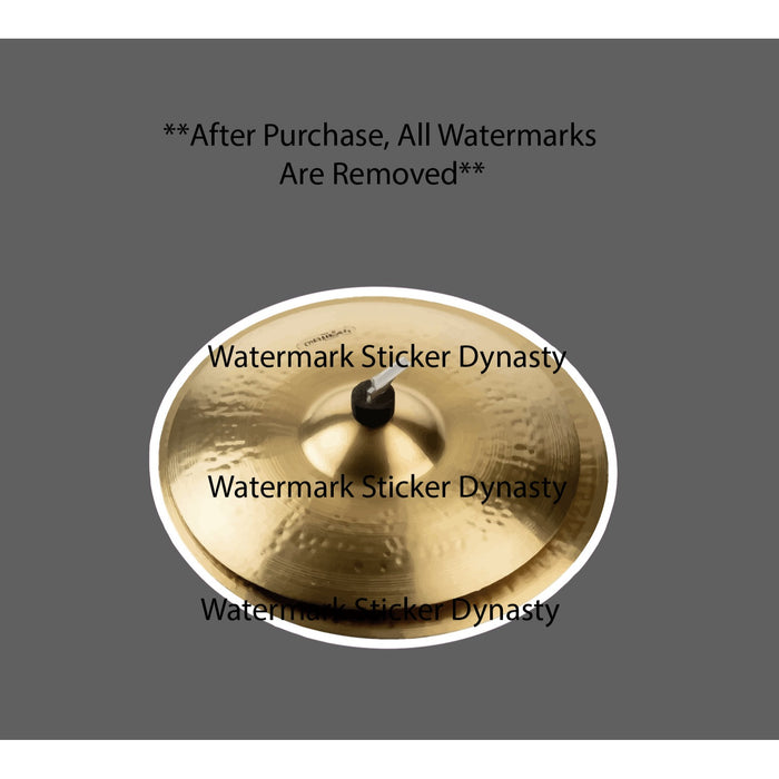Cymbals Sticker Waterproof Decal Drums Band Instrument Percussion Gift NEW
