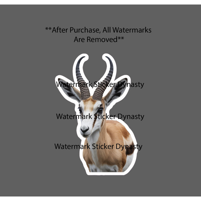 Springbok Sticker Waterproof Decal Animal Outdoor Hunting Nature Wild Gift NEW