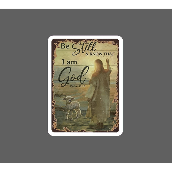 Bible Verse Sticker Jesus Psalm 46:10 God