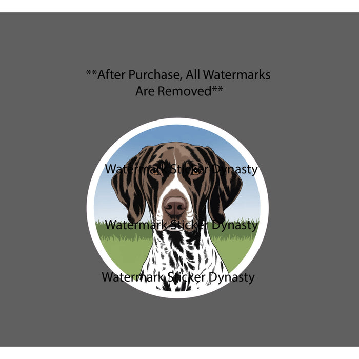 German Shorthaired Pointer Sticker Waterproof Decal Dog Animal Hunting Gift NEW
