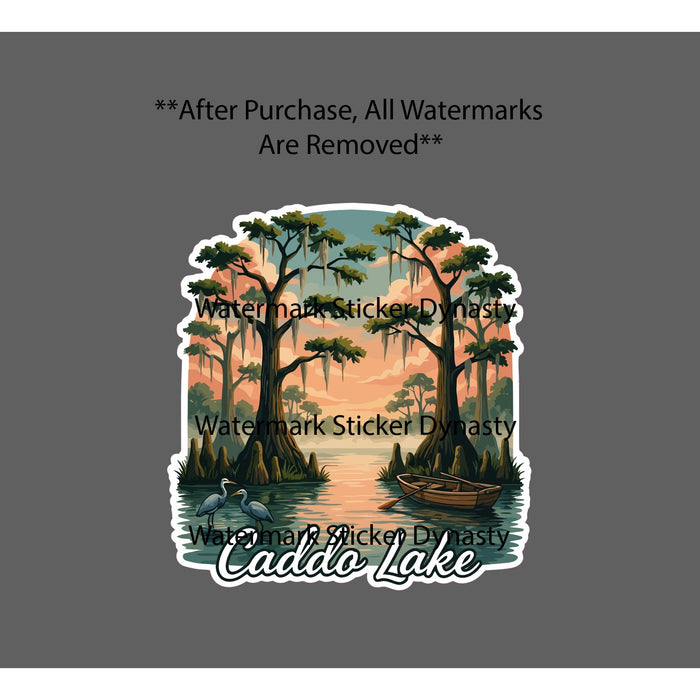 Caddo Lake Sticker Waterproof Decal Texas Louisiana Travel Outdoor Wild Gift NEW