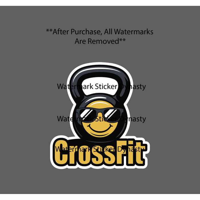 CrossFit Sticker Waterproof Decal Workout Kettlebell Gym Fitness Gift NEW