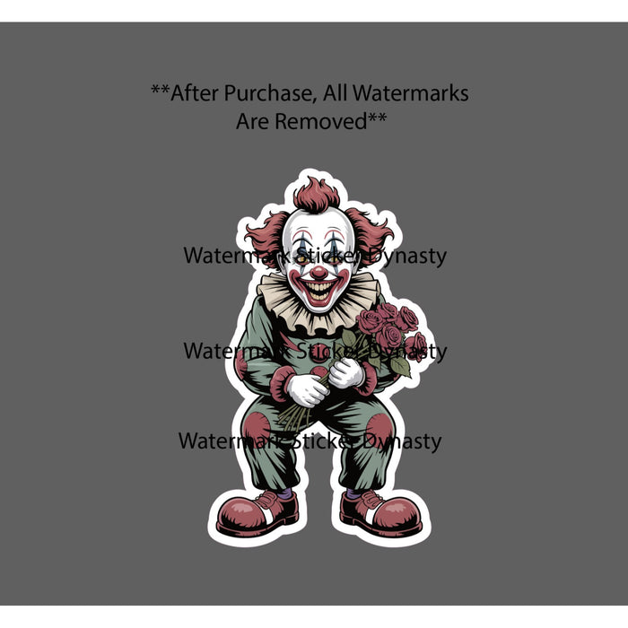 Killer Clown Sticker Waterproof Decal Horror Scary Movie Book Gift NEW