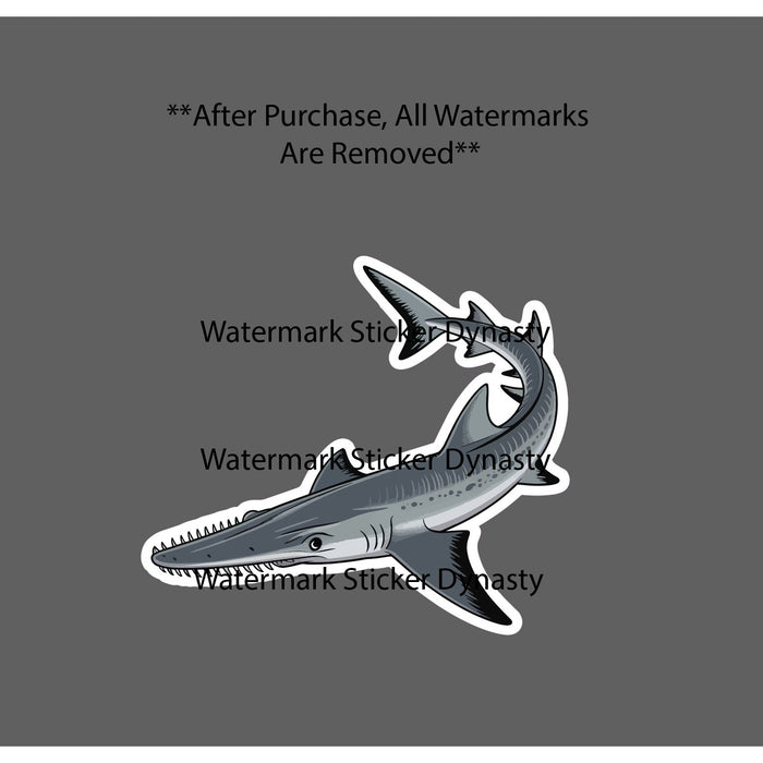 Sawshark Sticker Waterproof Decal Shark Fish Ocean Beach Animal Wild Gift NEW