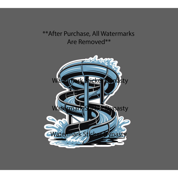 Water Slide Sticker Waterproof Decal Adventure Park Summer Spring Gift NEW