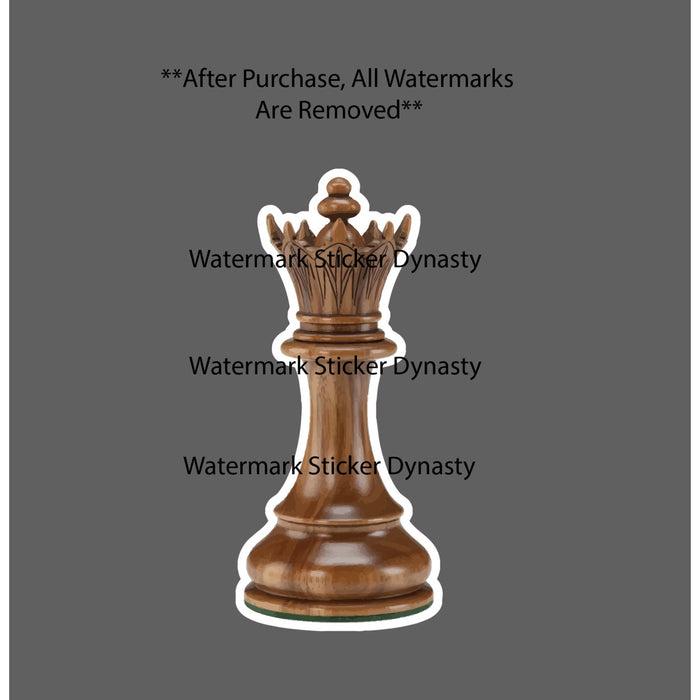 Queen Chess Piece Sticker Waterproof Decal Game Strategy Gift NEW