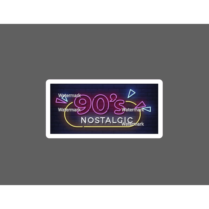 90's Nostalgic Sticker Neon Waterproof NEW