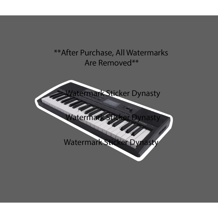 Keyboard Sticker Waterproof Decal Electronic Music Sound Band Instrument NEW