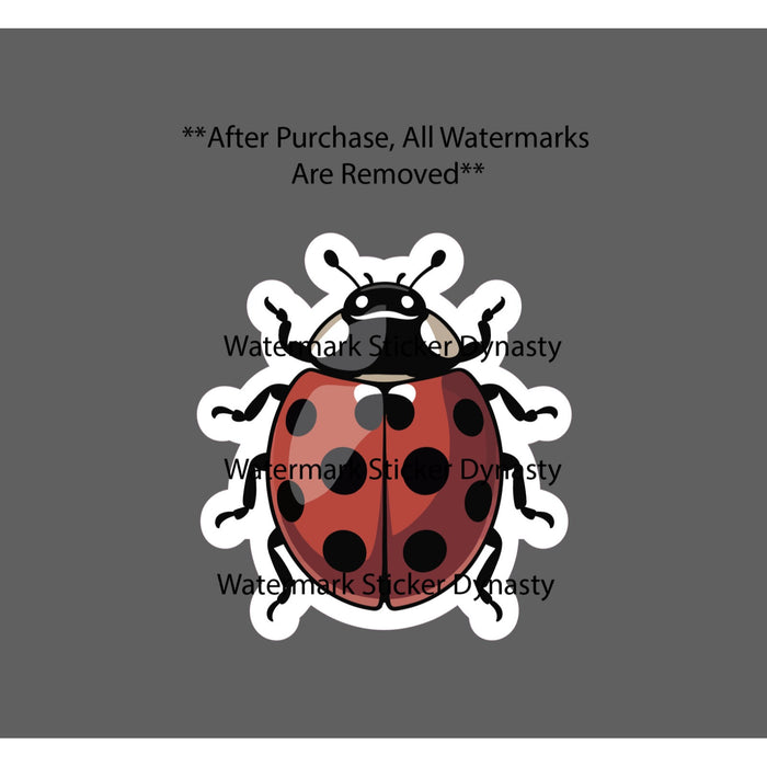 Ladybug Sticker Waterproof Decal Animal Outdoor Plants Garden Nature Gift NEW