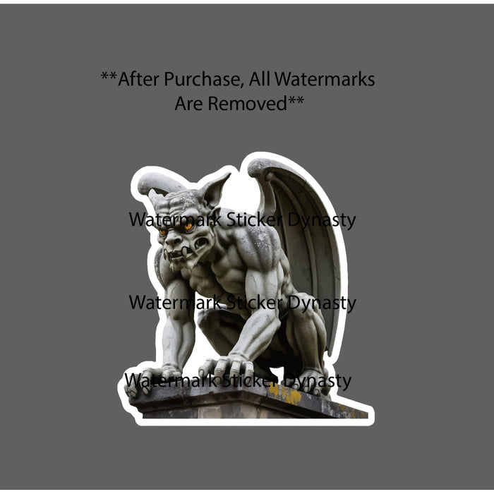 Gargoyle Sticker Waterproof Decal Stone Horror Scary Gothic Gift NEW