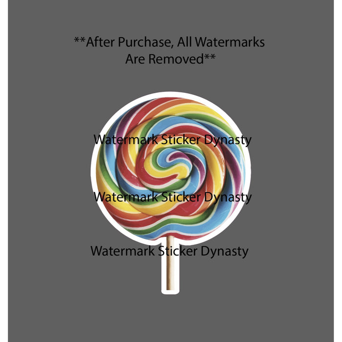 Lollypop Sticker Waterproof Decal Candy Sugar Food Dessert Gift NEW