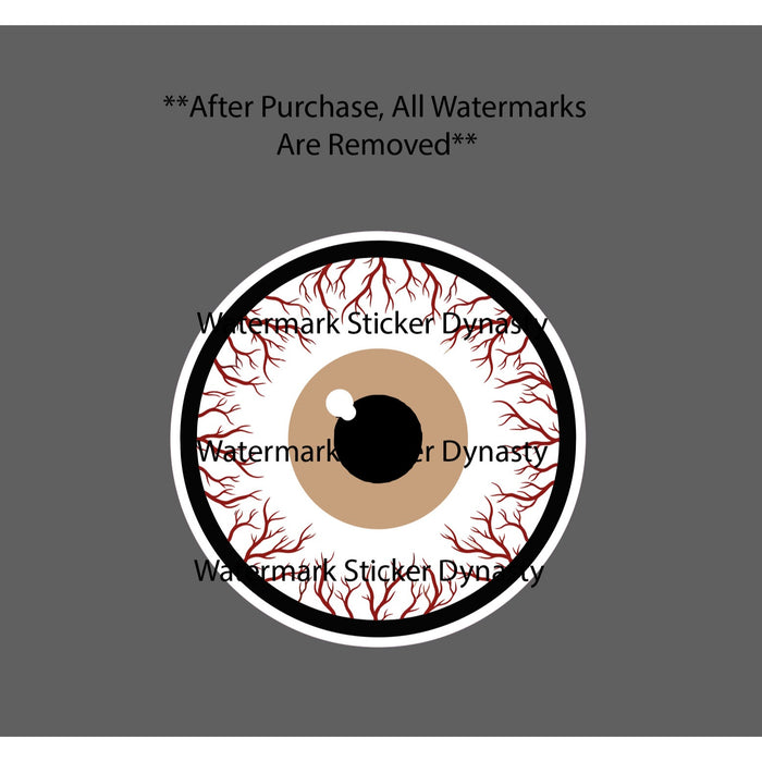 Bloodshot Eye Sticker Waterproof Decal Cartoon Art Horror Scary Gift NEW