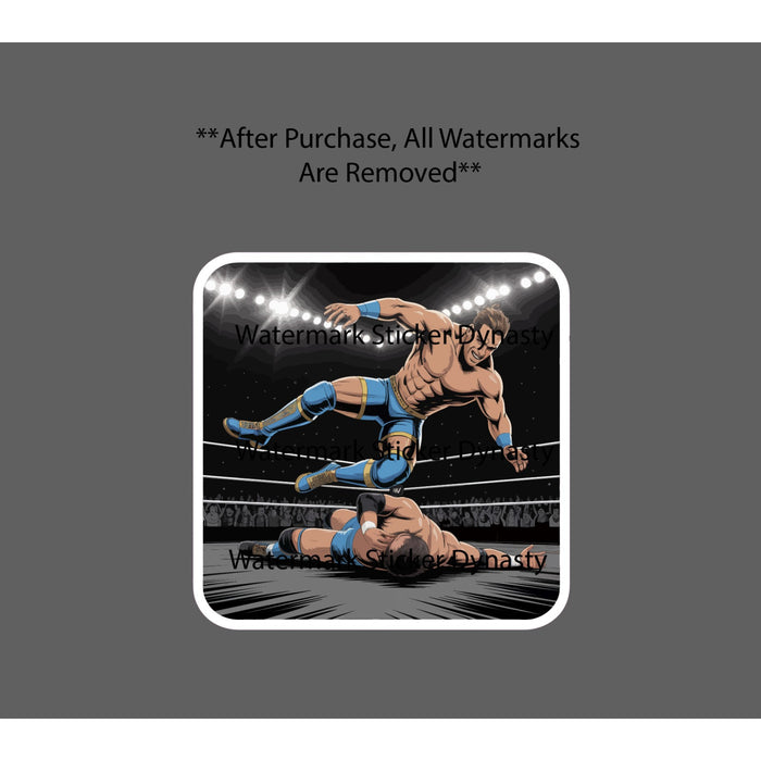 Wrestler Sticker Waterproof Decal Sports Show Movie Professional Wrestling NEW