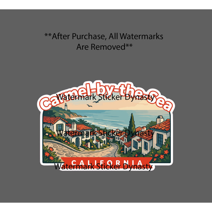 Carmel-by-the-Sea Sticker Waterproof Decal Beach California Cali Travel Gift NEW